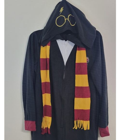 Harry Potter Gryffindor One-Piece Sleepwear Adult Medium Union Suit Cosplay - Picture 3 of 7